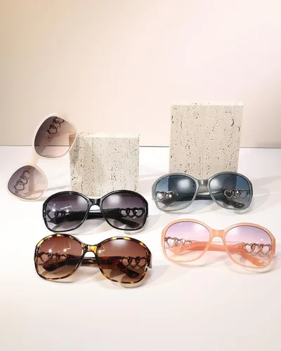 Vista 5 de Pro Acme Gafas de sol redondas de moda para mujer, con marco de moda, protección UV400
