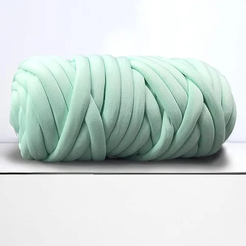 Vista 15 de Hilo grueso para tejido de brazo gigante para manta de nudo trenzado, hilo grueso jumbo tuerce tubular Ya rn suave extra grueso Yar n, tejido Gris