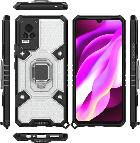 Vista 64 de Funda para 1+ Nord 2 5G, funda para OnePlus Nord 2 5G con funda de soporte, color azul