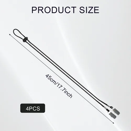 Vista 2 de UPSTORE Paquete de 4 correas ajustables para el cuello con clip de servilleta para ancianos, adultos, bebés