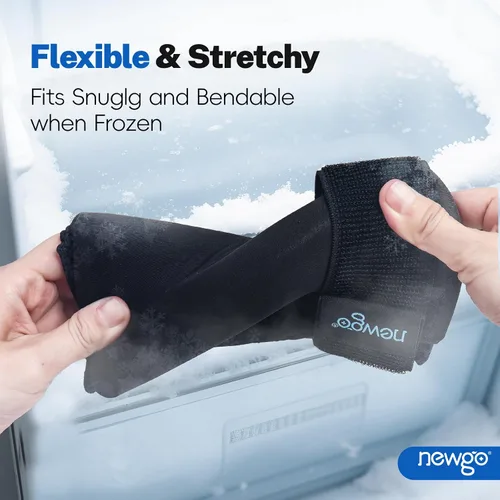 Vista 6 de NEWGO Guantes de hielo de mano para aliviar el dolor de muñeca y pulgar, terapia de calor y frío, envoltura de hielo para artritis, túnel carpiano