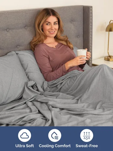 Vista 288 de Extra Deep Twin XL Sheet Set - 3 Piece College Dorm Room - White 01-Blanco