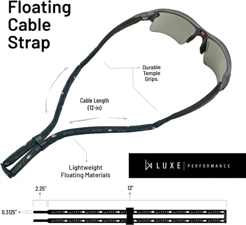 Vista 3 de Retenedor flotante ajustable para gafas, correa de gafas de sol ligera y duradera, cordón flotante, correa para gafas