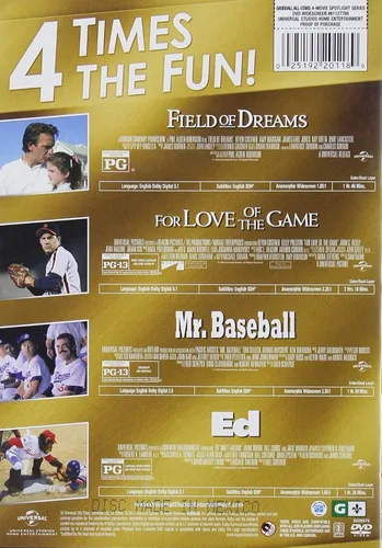 Vista 2 de Baseball All-Stars 4-Movie Spotlight Series DVD