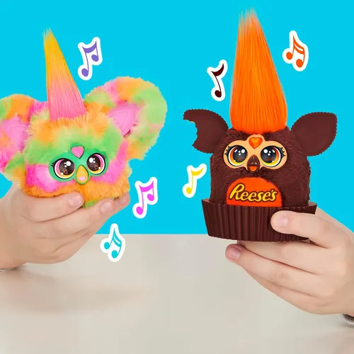 Vista 6 de FURBY Furblets REESE'S - Taza de mantequilla de maní pequeña de felpa electrónica de 3 pulgadas, juguetes de caramelo para niños de 6 años
