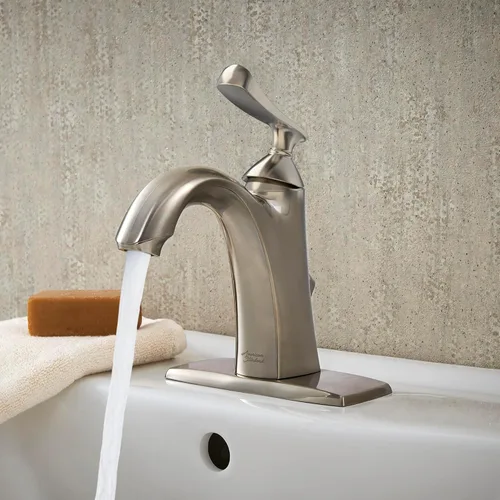 Vista 2 de American Standard 7413101.295 Chatfield - Grifo de baño con un solo agujero, 1.2 GPM, níquel cepillado