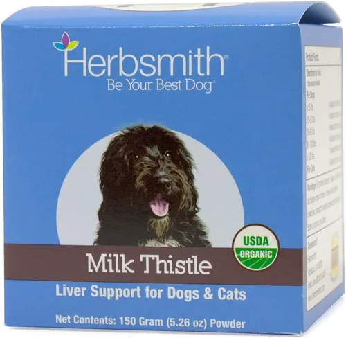 Vista 8 de Herbsmith - Suplemento de hierbas de cardo mariano para perros y gatos, 2.65 oz en polvo