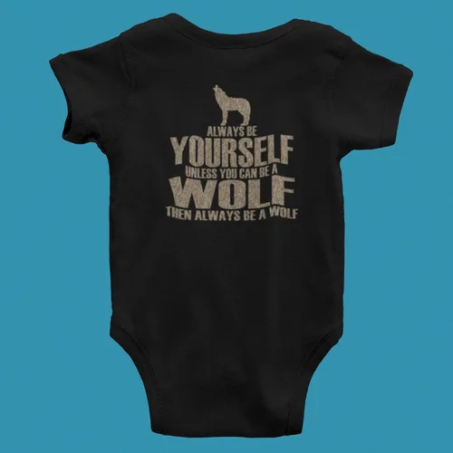 Vista 5 de Siempre be yourself Wolf suave bebé una pieza Color Negro