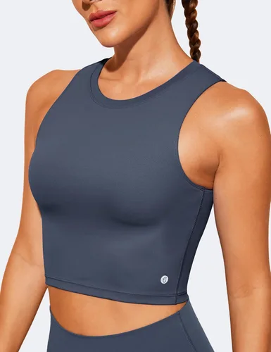 Vista 2 de Natural Feelings - Sujetadores deportivos sin mangas, con relleno extraíble, para mujer ombligueras para yoga, entrenamiento, correr