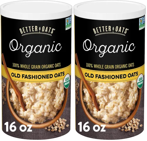 Vista 9 de Better Oats Bare Organic - Paquetes de cereales calientes multigrano, avena instantánea, textura gruesa y abundante, orgánico USDA, caja de 8 bolsas