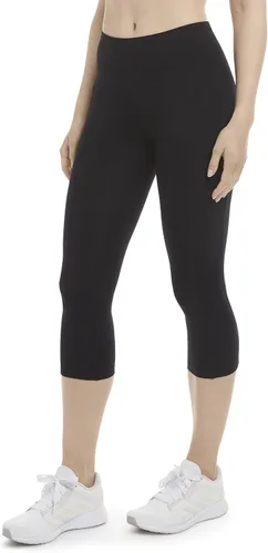 Vista 3 de Energy Zone Legging corto elástico de algodón con bolsillos para mujer