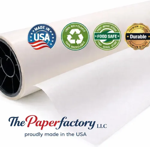 Vista 2 de Paper Pros - Sin ácidos con un pH neutro Protege arte y fotografías Rollo de papel Glassine 24 pulgadas x 300 pies por Paper Pros