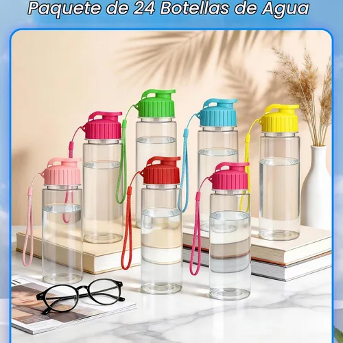 Vista 3 de mwellewm Botellas de agua a granel paquete de 24, botellas de agua de 6