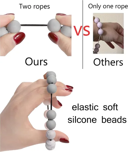 Vista 36 de BVGA Pulsera llavero de pulsera de silicona para mujer