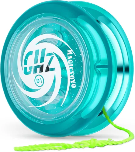 Vista 15 de Yoyo de Bucle con Respuesta para Niños Principiantes, Yo-yo Inicial 2A Loop Fácil de Jugar Trucos Básicos de Cuerda (D1 Azul) Professional