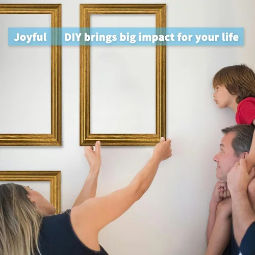 Vista 7 de Art3d - Juego de 6 molduras precortadas para pared, paneles de revestimiento para montar, para interior, sala de estar, dormitorio, se instalan