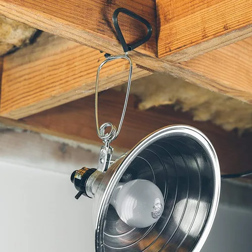 Vista 4 de Simple Deluxe Enchufe de luz de abrazadera con reflector de aluminio de 8.5 pulgadas, apto para lámpara de máximo 150 W (sin bombilla incluida)
