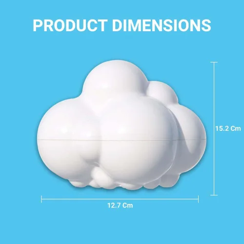 Vista 3 de Moluk Plui Juguete con diseño de nube para tina