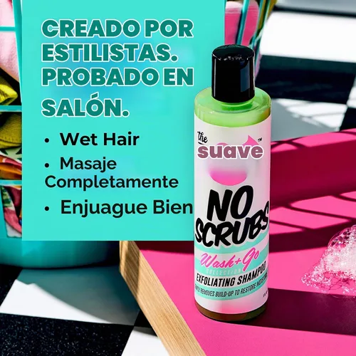 Vista 3 de The Doux Champú exfoliante aclarante sin exfoliación para cabello rizado con textura – Exfoliante y champú clarificador del cuero cabelludo con miel