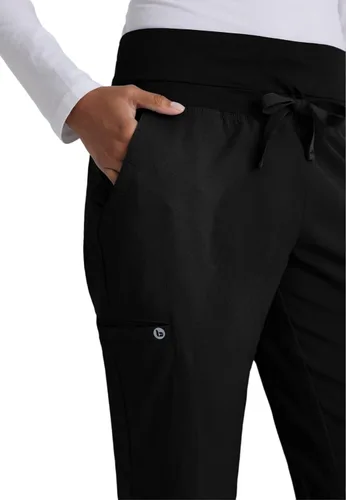 Vista 5 de BARCO One. Pantalón de uniforme médico, de pierna recta, tipo cargo, con 4 bolsillos, para mujer.