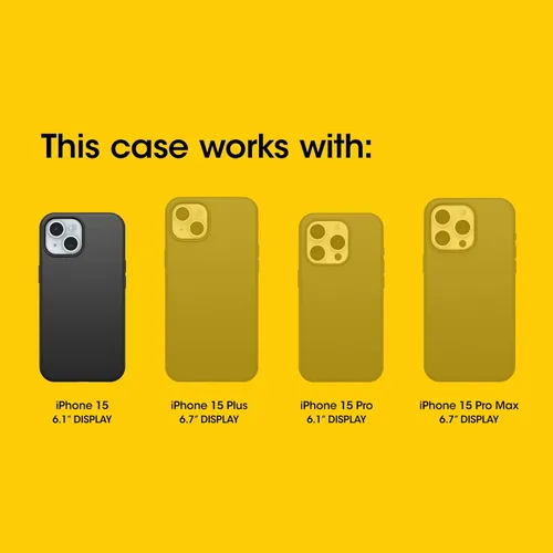 Vista 2 de OtterBox Funda transparente para iPhone 16e, 15, 14 y 13 Defender Series XT - Terciopelo Evergreen (transparente), sin pantalla, resistente, se