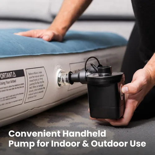 Vista 2 de InnoTruth Colchón de aire elevado con bomba incorporada, colchón inflable elevado de 18 pulgadas con bolsa de transporte para el hogar y campamento