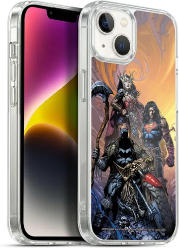 Vista 133 de Head Case Designs Funda de gel con licencia oficial de la Liga de la Justicia DC Comics #10 Darkseid War Comic Book Cover