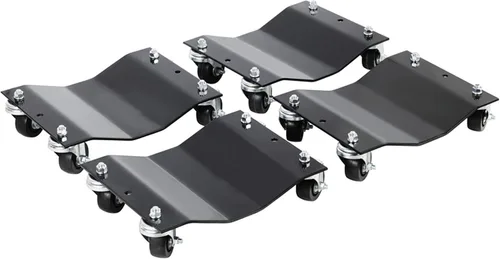 Vista 2 de Pentagon Tool Grado Comercial Pack de 2 y Pack de 4 Carretilla para Neumáticos - Patines para Neumáticos Capacidad de 3,000 lbs Rojo