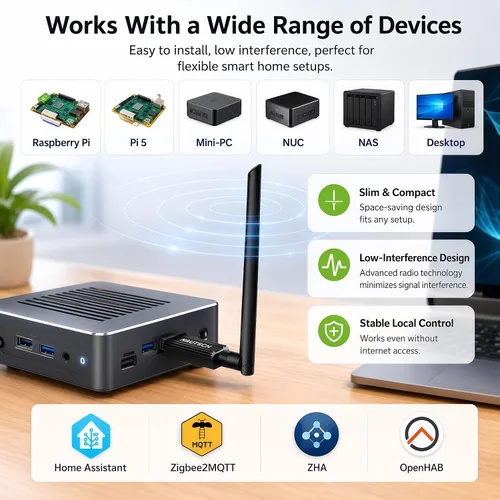 Vista 6 de Zigbee 3.0 USB Dongle MG24, coordinador y puerta de enlace de Zigbee Compatible con el asistente doméstico conectar zbt-2 Soporta Home Assistant