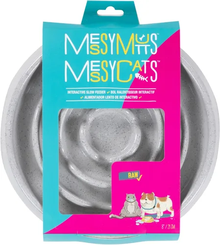 Vista 19 de Messy Mutts Alimentador lento redondo, 8 pulgadas, 2 tazas, naranja Desert Orange