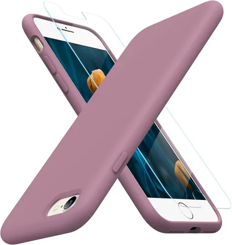 Vista 85 de Miracase Funda ultradelgada diseñada para iPhone SE 2022 (3ª generación)/iPhone SE 2020 (2ª generación)/iPhone 7/iPhone 8 con protector de pantalla