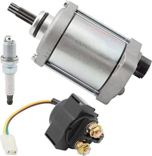 Vista 3 de JAVIK Kit de chispa de relé de motor de arranque para Honda Rancher 420 2007-2013, OEM # 31200-HP5-601 35850-HP5-600