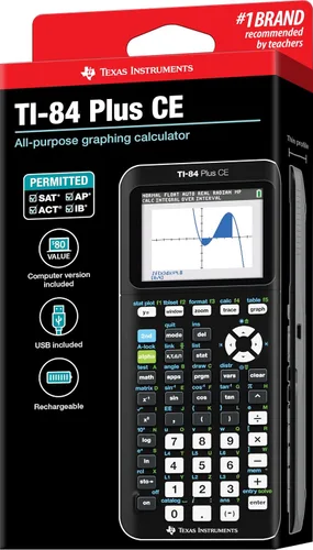 Vista 5 de Calculadora gráfica TI84PLSCEBLUBRY de Texas Instruments, Negro