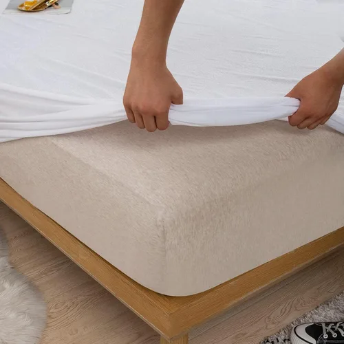 Vista 4 de Protector de colchón impermeable para litera de RV de 30 x 75 pulgadas para cama individual estrecha o colchón de caravana, suave y silencioso