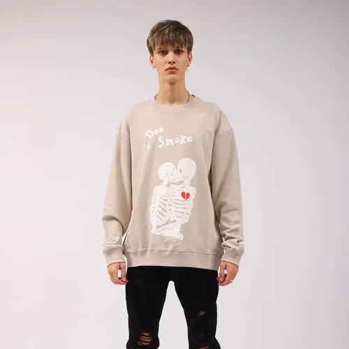 Vista 3 de Arnodefrance Sudaderas gráficas para hombre sudadera de algodón con estampado vintage sudadera con capucha y cuello redondo