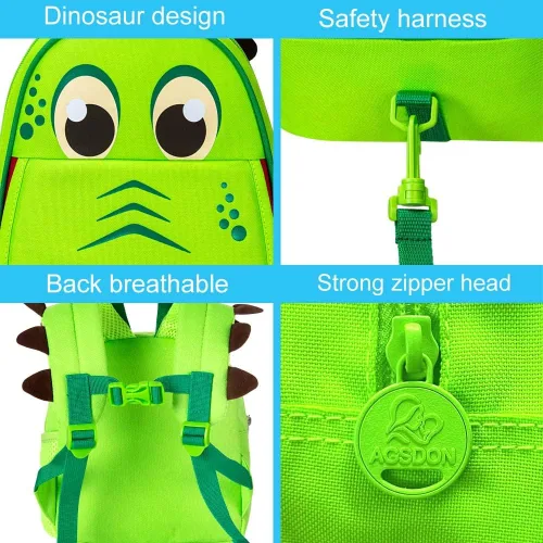 Vista 7 de Mochila infantil para niños y niñas, mochila para preescolar, jardín de infantes