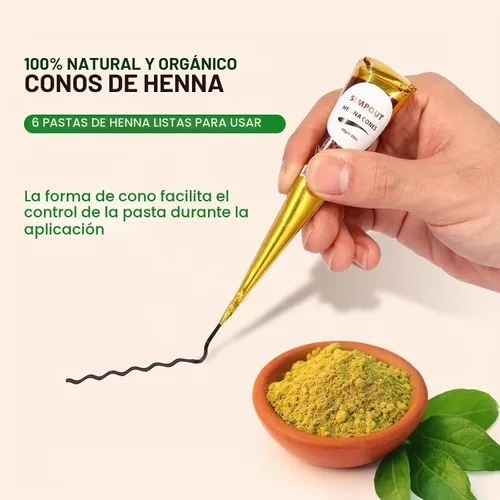 Vista 3 de Conos 100% para el cabello, pasta de cabello lista para usar, fácil de usar, perfecto para teñir el cabello, paquete de 6 unidades (E01 negro)