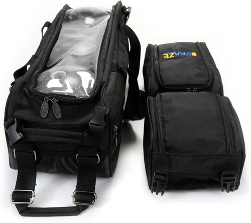 Vista 4 de Carro de torneo de bolos de lujo para 3 bolas con zapatero y bolsa de accesorios desmontables