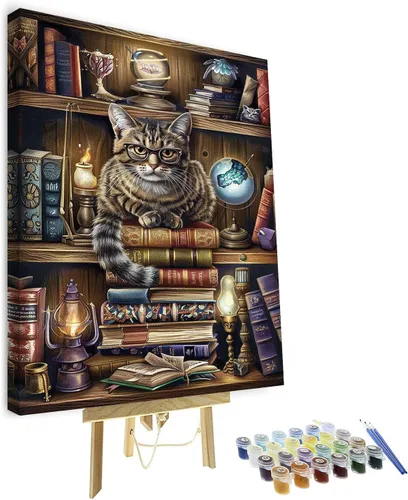 Vista 13 de Kit de pintura por números de playa con rocas para adultos, Moonbend DIY Kit de pintura al óleo, lienzo nocturno, pigmento acrílico, pintura