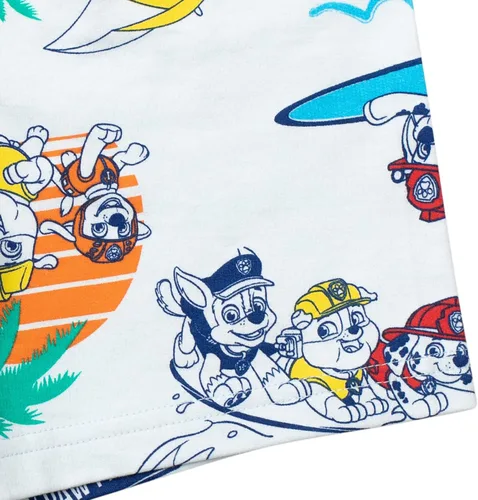 Vista 6 de Paw Patrol Conjunto de camiseta y pantalones cortos de felpa francesa de animales para niños pequeños (12 meses - 7-8)