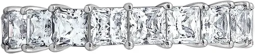 Vista 8 de Amazon Essentials Anillo de plata de ley con corte princesa hecho con circonita cúbica Infinite Elements (anteriormente colección Amazon)