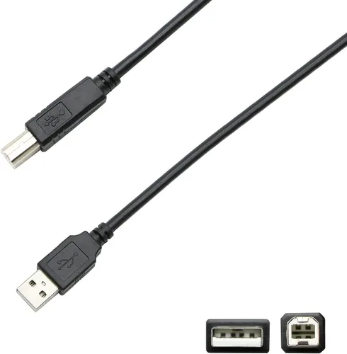Vista 2 de Cable de impresora USB a computadora de 10 pies compatible con Epson EcoTank ET-2750, ET-2700, ET-2650, ET-2600, ET-3600, ET-3700, ET-3760, ET-3750