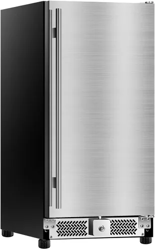 Vista 2 de Refrigerador de bebidas para exteriores de 15 pulgadas, refrigerador debajo de la encimera, enfriador de vino para exteriores de 120 latas