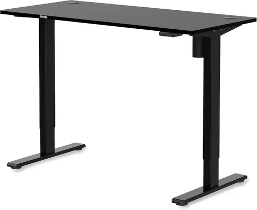 Vista 11 de Comfty Mesa ajustable en altura para el hogar/oficina, 28.7 a 48.4 pulgadas, marrón