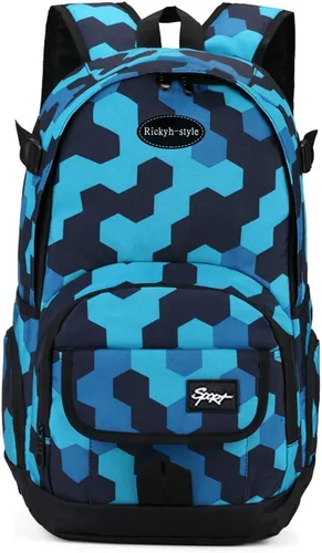 Vista 50 de Mochila escolar estilo Rickyh, mochila de viaje para hombres y mujeres, mochila ligera con compartimento para portátil, Tamaño único