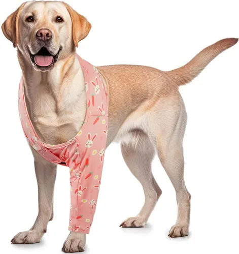 Vista 16 de ROZKITCH Manga de Cirugía para Pata de Perro Pata Delantera Derecha Izquierda, Protector de Codo y Rodilla para Mascotas que Previene Lamer Heridas