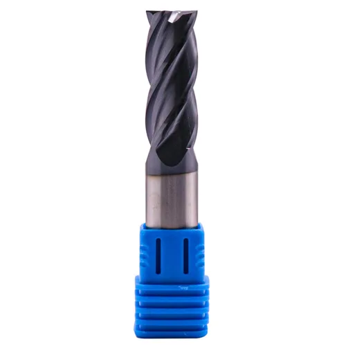 Vista 5 de BestParts 5 fresas cuadradas de carburo sólido de alto rendimiento, revestimiento AlTiN, 4 flautas, hélice de 30 grados, diámetro de corte de 1/2