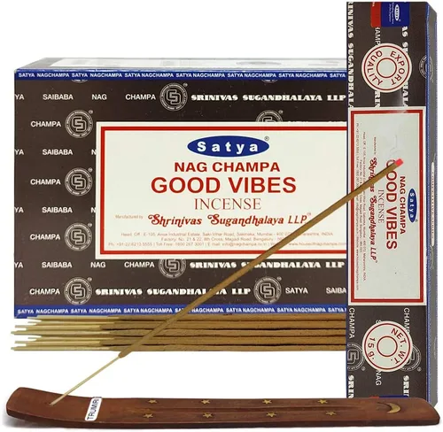 Vista 23 de Aruda - Varillas de incienso y soporte para varillas de incienso, paquete Insence Insense Satya Incense