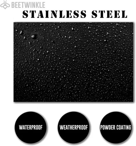 Vista 3 de Letrero de metal personalizado de 8 x 8 pulgadas, con revestimiento de energía negra, decoración del hogar, regalos de inauguración de la casa