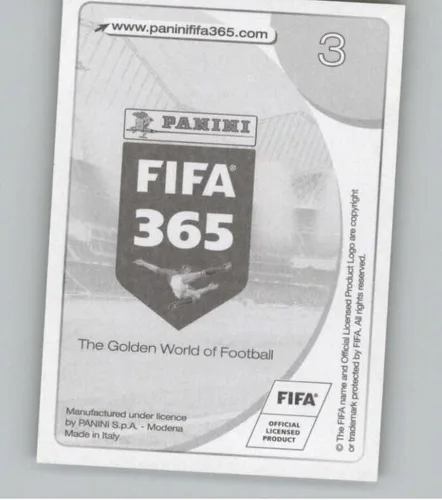 Vista 2 de Pegatinas Panini FIFA 365 2016-17 #3 Lionel Messi GOLD FC Barcelona - Adhesivo oficial de álbum de fútbol en estado crudo (NM o mejor)